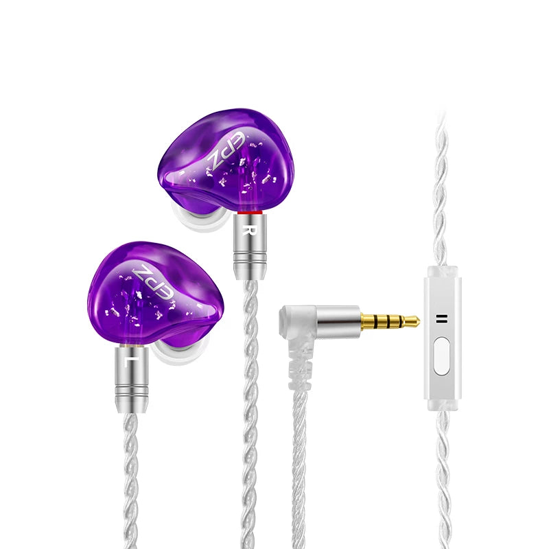 EPZ-K1 1BA+1DD Hybrid In-ear Hifi Monitoring Game Motion Noise Reduction Personalized Custom Wired Headphones